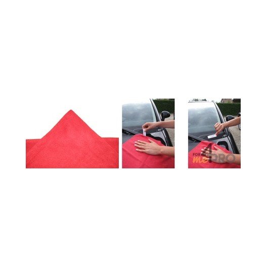 Sachet de 5 Micro-Fibres Tricot Laser Auto 40 x 40 cm rouge