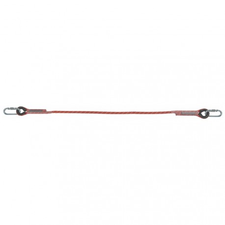 Longe de liaison en corde tressée Ø 10,5mm et 2 m de longueur avec mousquetons en acier