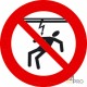 Panneau interdiction Attention courant électrique 2