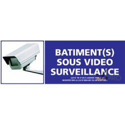 Panneau rectangulaire Bâtiment sous video surveillance 2