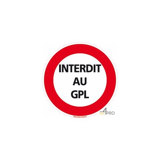 Panneau Interdit au GPL