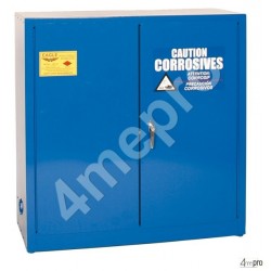 Armoire de sécurité 170 L bleue pour acides et produits corrosifs